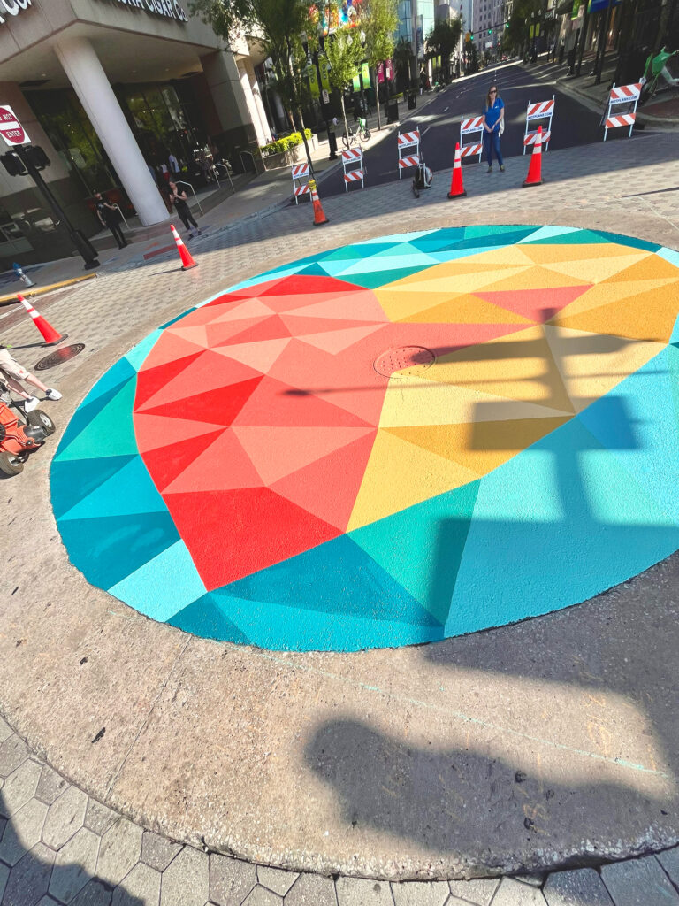 Orlando Health Heart Downtown Orlando Intersection Mural A Pivotal Character Artworks