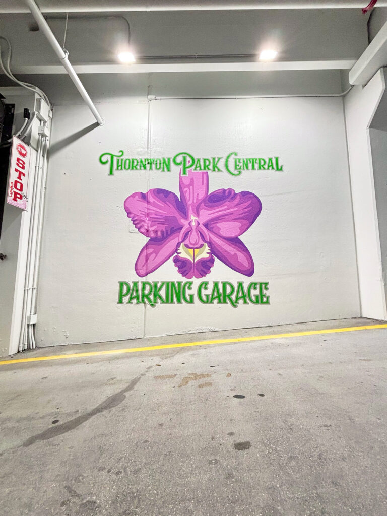 Thornton Park Central Parking Garage Mural Orlando A Pivotal Character Artworks