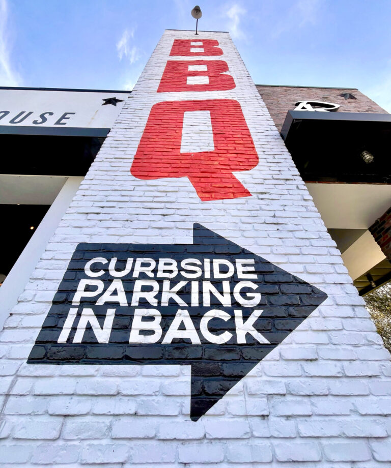 SKIP A Pivotal Character Artworks Painting Sign 4Rivers Smokehouse BBQ Mission Hand Painted Restaurant Middleton Villages Jacksonville muralist kissimmee Florida Orlando Signage Mural Logo