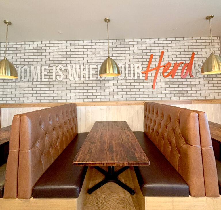 SKIP A Pivotal Character Artworks Painting Sign 4Rivers Smokehouse BBQ Mission Hand Painted Restaurant Middleton Villages Florida Orlando Signage Mural Logo