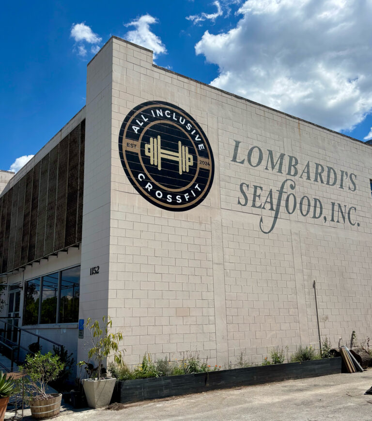 SKIP A Pivotal Character Artworks Painting Sign All Inclusive Crossfit Lombardis Seafood Winter Park Orlando Gym Signage Mural